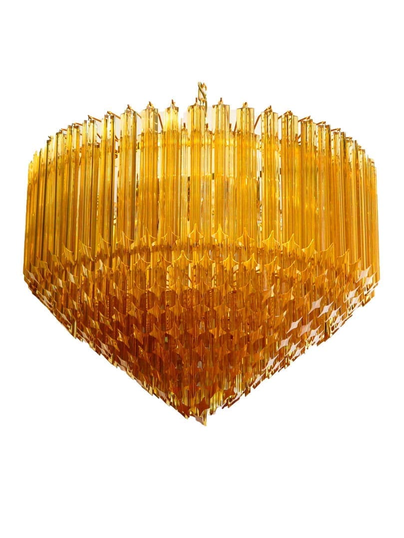 Murano Lysekrone - Spids - 265 prismer - Rav Krom blank 1 Murano Lysekrone - Spids - 265 prismer - Rav Krom blank