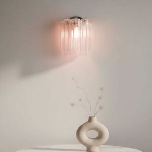 Murano - Væglampe - 5 Tuber - Rosa Krom blank