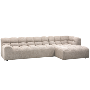WOOOD - Allure Chaiselong Sofa Højre i Grovvævet Melange - Natur 324 cm