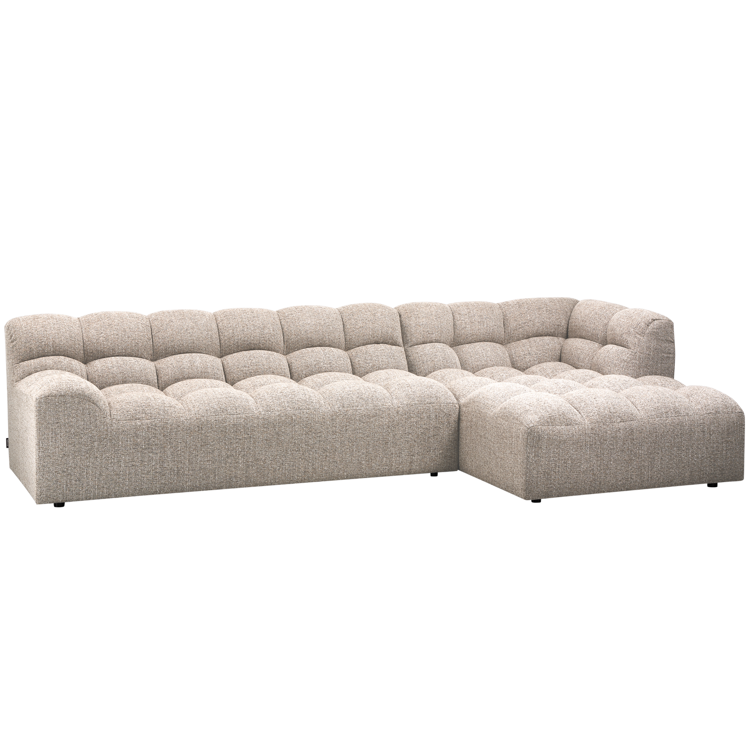 WOOOD - Allure Chaiselong Sofa Højre i Grovvævet Melange - Natur 324 cm 1 WOOOD - Allure Chaiselong Sofa Højre i Grovvævet Melange - Natur 324 cm