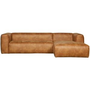 WOOOD - Bean Hjørnesofa Højre Eco Læder Cognac - 73x305x175 cm