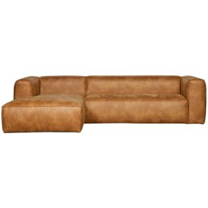 WOOOD - Bean Hjørnesofa Venstre Eco Læder Cognac - 73x305x175 cm